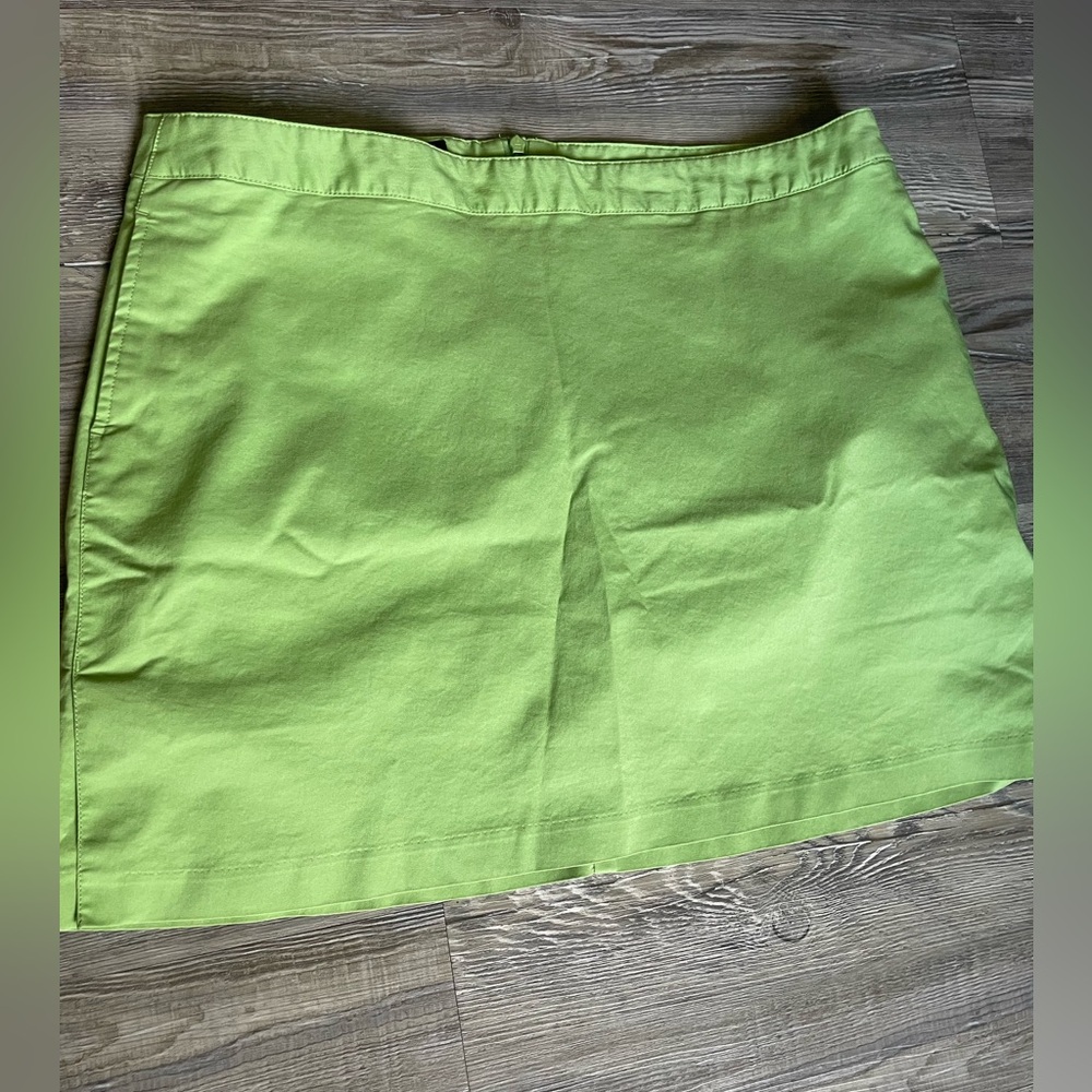 Adidas Lime Green Stretch Skirt